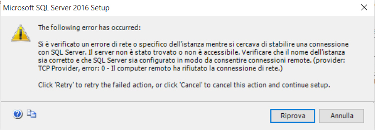 SQLServer 2016 non si avvia 11